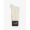 Falke Mens Sandstone Brooklyn Stretch Cotton-blend Socks In Neutral