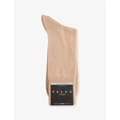 Falke Mens Country Tiago Stretch Cotton-blend Socks In Neutral