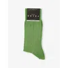 Falke Mens Fairway Mid-calf Cotton-blend Knitted Socks