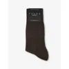 Falke Mens 5041 Brown Mel. Airport Wool-blend Socks