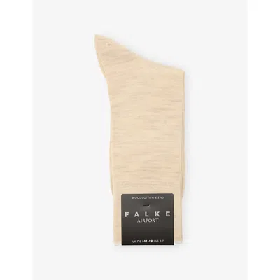 Falke Mens  Airport Wool-blend Socks In Neutral