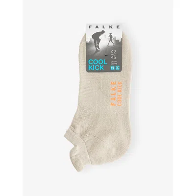 Falke Mens Towel Cool Kick Knitted Stretch-woven Socks In Neutral