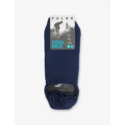 Falke Mens Marine Cool Kick Stretch-woven Socks In Blue