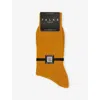 Falke Mens 1851 Amber Mid-calf Organic-cotton Blend Knitted Socks
