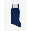 Falke No. 13 Egyptian Cotton Blend Dress Socks In 6000 Royal Blue