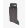 Falke Mens 3256 Flintstone Shadow Striped Cotton-blend Socks