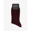 Falke Mens  Shadow Striped Cotton-blend Socks In 8594 Rioja