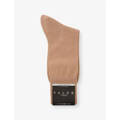 Falke Mens  Tiago Cotton-blend Socks In Brown
