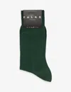 Falke Mens 7441 Hunter Green Lhasa Rib Wool-blend Knitted Socks In Hunter Green