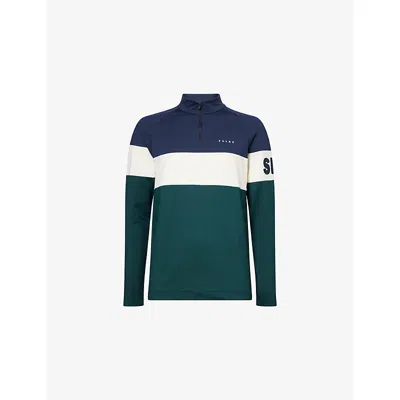 Falke Mens Holly Ergonomic Sport System High-neck Stretch-woven Top Xxl In Multi