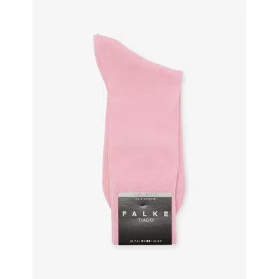 Falke Mens Rose Water Tiago Stretch Cotton-blend Socks In Pink