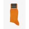 Falke Mens Sapote Mid-calf Cotton-blend Knitted Socks