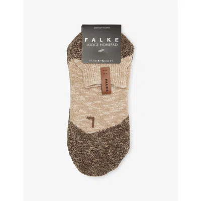Falke Mens Sesame Lodge Homepad Cotton-blend Knitted House Socks In Multi