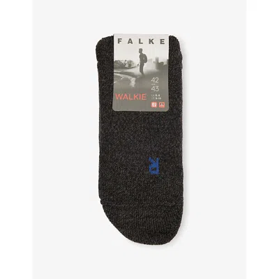 Falke Mens Smog Walkie Ergo Stretch Wool-blend Socks In Gray