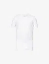 Falke Mens White Regular-fit Crewneck Stretch-cotton T-shirt Pack Of Two In White