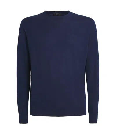 Falke Merino Wool-blend Sweater In Blue
