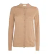 Falke Merino Wool Cardigan In Brown