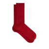 Falke Men's Tiago Knit Mid-calf Socks In Scarlet