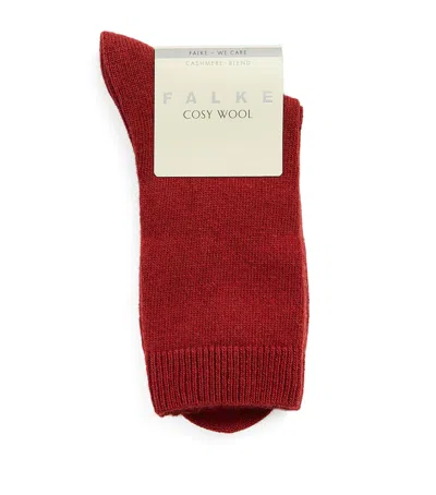 Falke Mid-calf Cosy Socks In Red