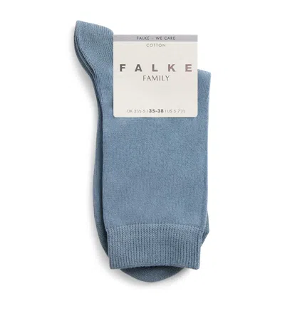 Falke Mid-calf Family Socks In Blue
