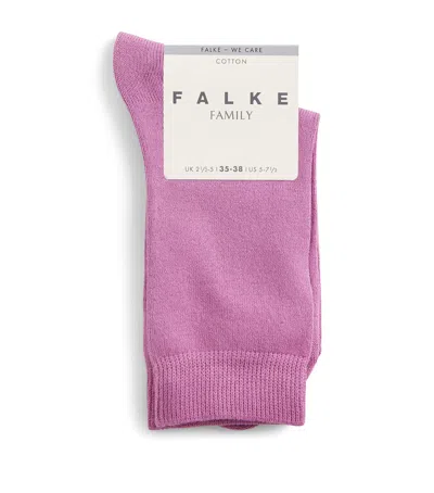 Falke Mid-calf Family Socks In Purple