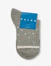 Falke Boys Light Grey Kids Multidot Stretch-cotton Blend Socks In Light Grey