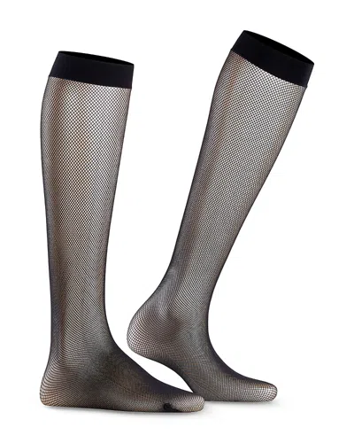 Falke Net Knee High In Black