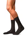 Falke No. 13 Piuma Cotton & Nylon Dress Socks In Brown