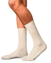 Falke No. 13 Piuma Cotton & Nylon Dress Socks In White