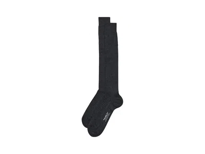Falke No. 2 Finest Cashmere Knee Men's Crew Cut Socks Shoes Anthracite Melange: Eu 43-44 (us Men's 9.5-10. In Black