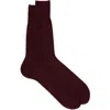 Falke No. 4 Silk Blend Socks In Barolo