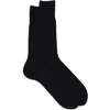 Falke Tiago Navy Stretch-cotton Socks In Dark Navy