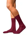Falke Airport Wool-blend Socks In Barolo