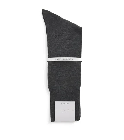 Falke No.9 Fil D'ecosse Socks In Black