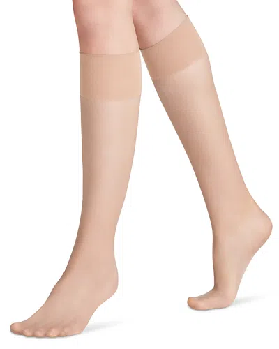 Falke Nylon Knee High Socks In Neutral