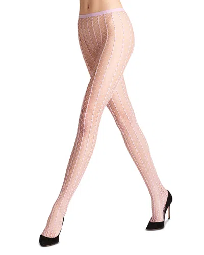Falke Paradise Net Tights In Shell Pink