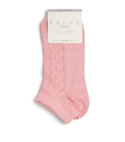 Falke Pointelle Family Sneaker Socks In Pink