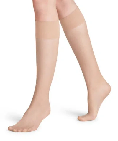 Falke Pure Matt 20 Denier Sheer Knee High Socks In Animal Print