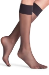 Falke Pure Matte 20 Denier Knee High Socks In Black