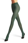 Falke Pure Matte 50 Semisheer Tights In Hunter Green