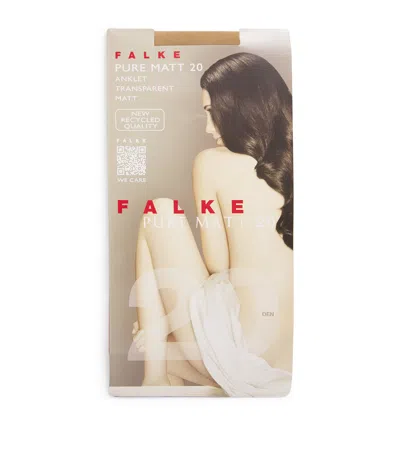 Falke Pure Matte Socks In Gold