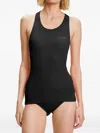 Falke Wool Tech Racerback Base Layer Top In Black