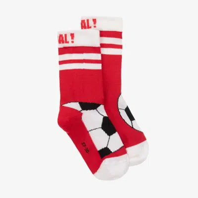 Falke Red Football Sports Socks