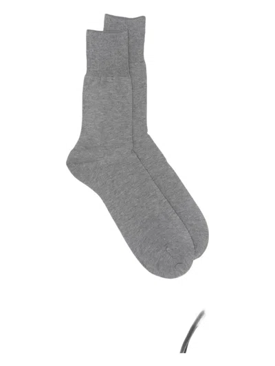 Falke Ribbed Socks In Gray