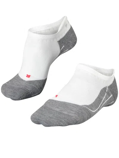 Falke Ru4 Endurance Invisible White Socks In Animal Print