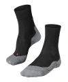 Falke Ru4 Endurance Wool Running Socks In Black