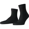 Falke Run Rib Cotton Socks In Black