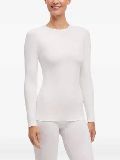 Falke Seamless Long-sleeve Top In White