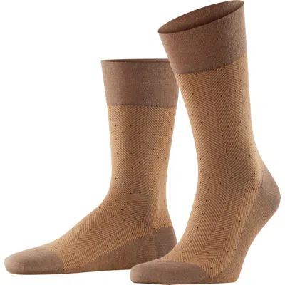 Falke Sensitive Herringbone Socks For Diabetics In Brown