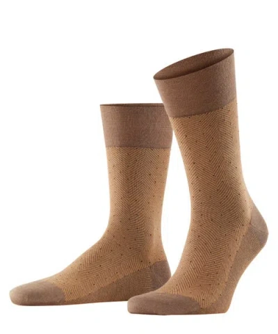 Falke Sensitive Herringbone Socks For Diabetics In Brown